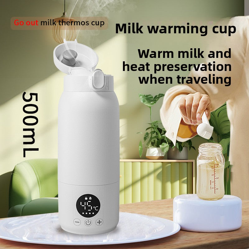 Portable Electric Milk Warmer with Temperature Control