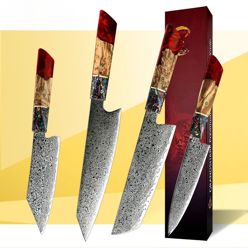 AUS10 Steel Damascus Kitchen Knife – Japanese Style