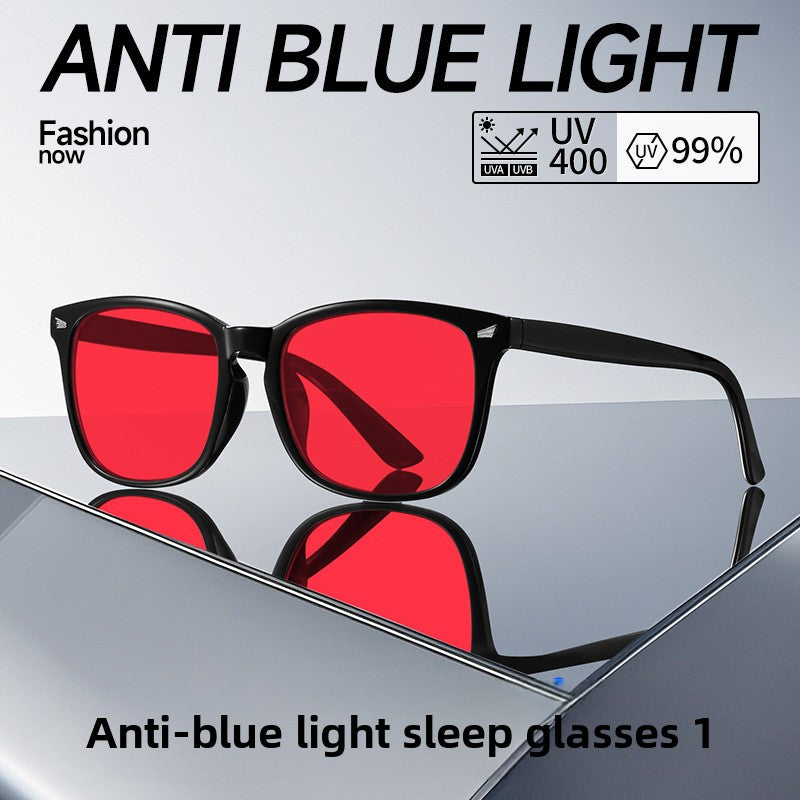Sleeping glasses with blue light protection