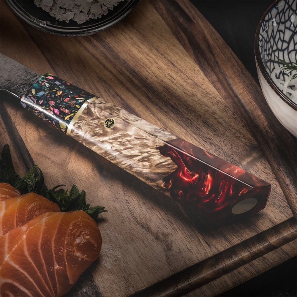 Damascus steel Japanese kitchen knife